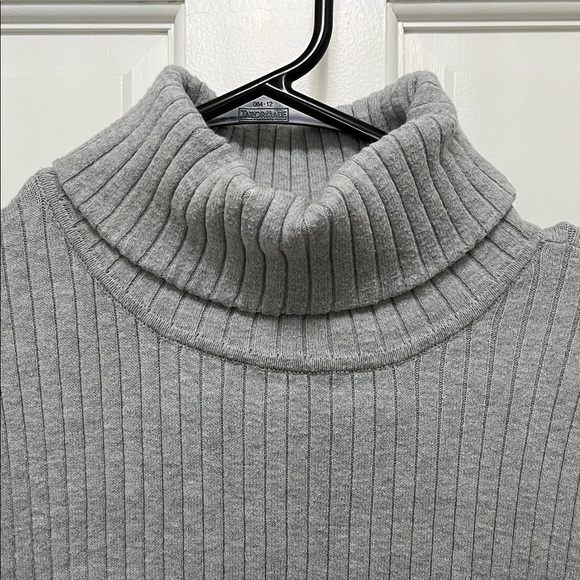 Croft & Barrow Gray Ribbed Cotton Blend Turtle Neck Sweater - Size XL - Picture 4 of 13